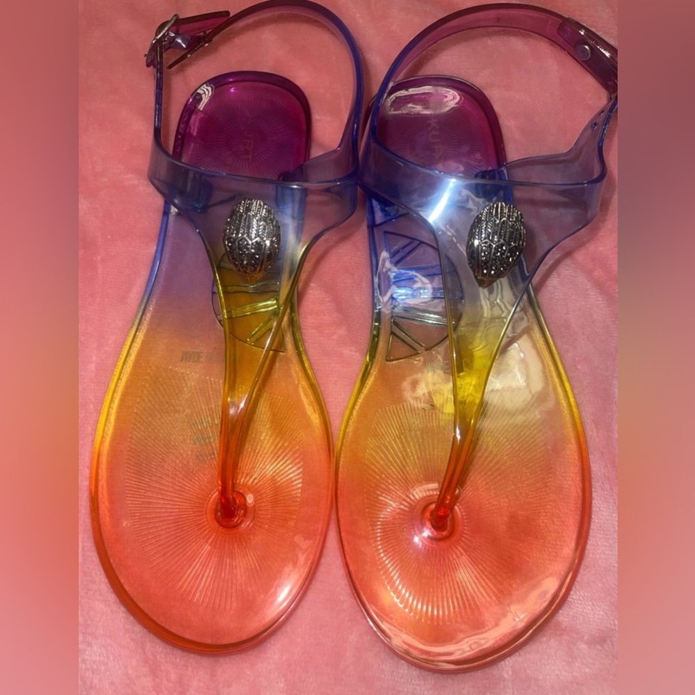 New Kurt Geiger Madison Rainbow Jelly Sandals Size EUR 39 (8.5).